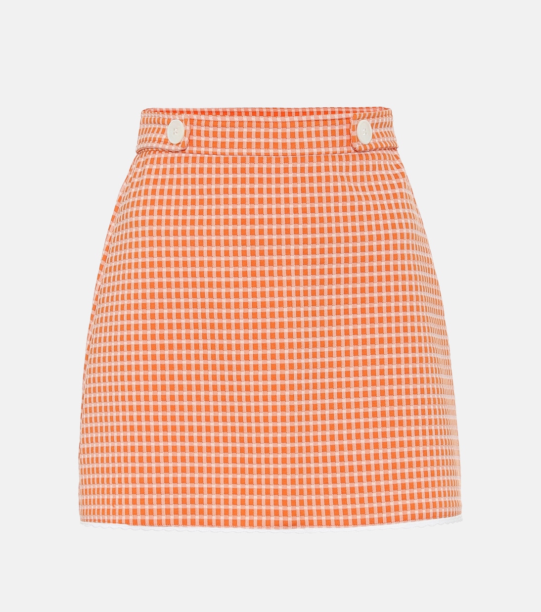 Gingham checked miniskirt | Miu Miu