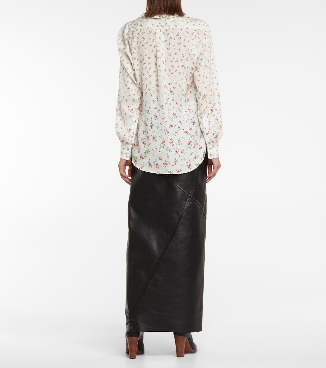 Bedruckte Bluse aus Crêpe de Chine | Rabanne