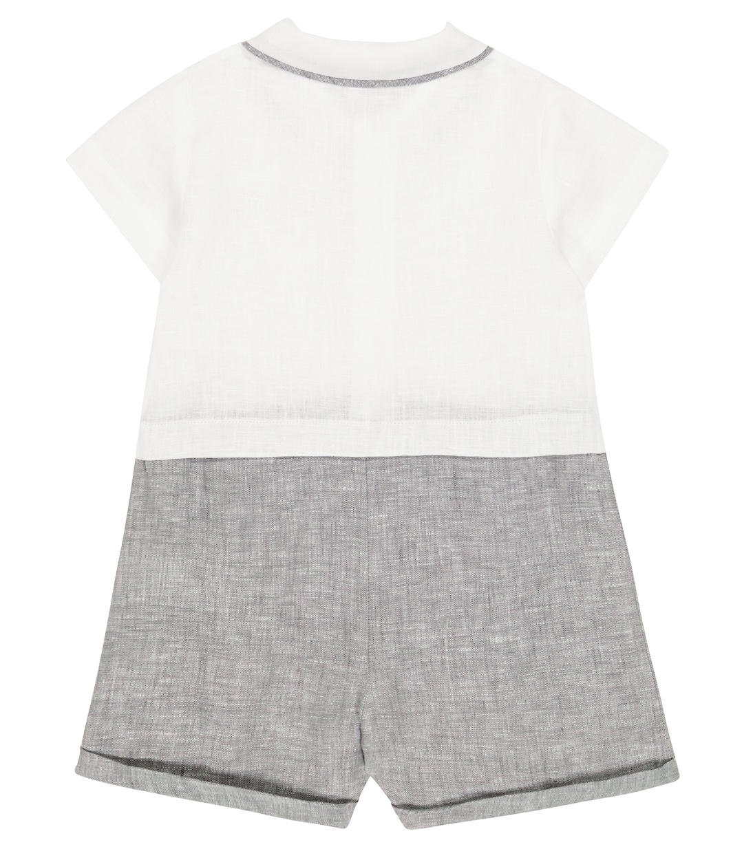 Baby linen playsuit | Il Gufo