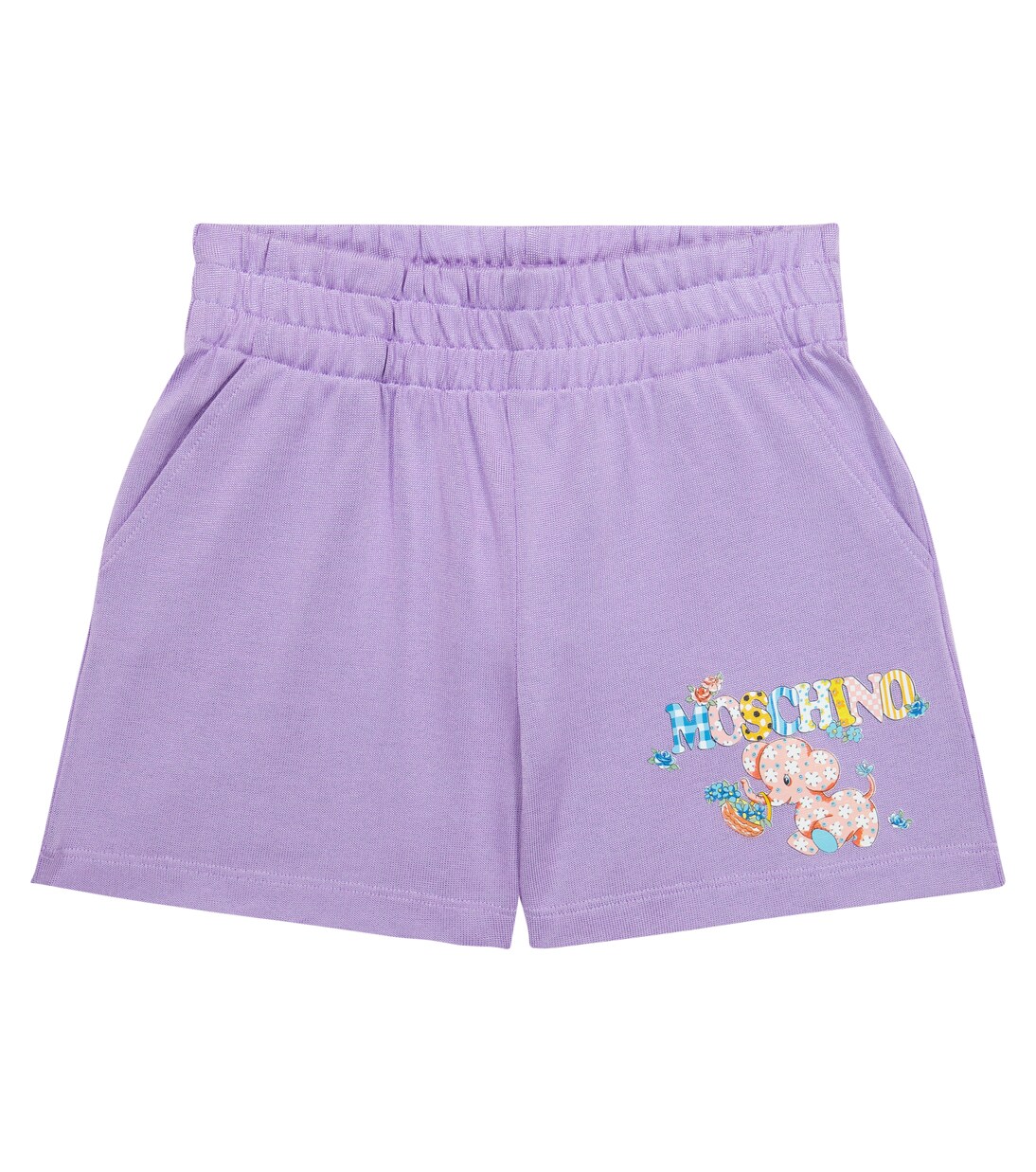 Printed cotton-blend shorts | Moschino Kids