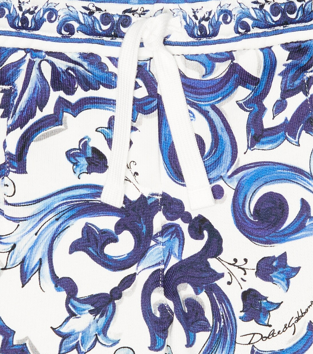 Printed cotton jersey sweatpants | Dolce&Gabbana Kids