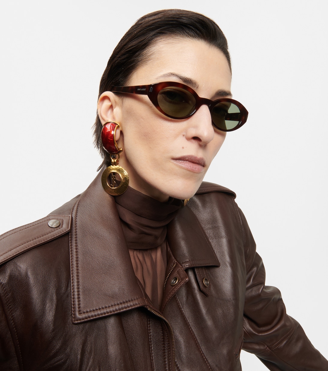 SL 567 oval sunglasses | Saint Laurent