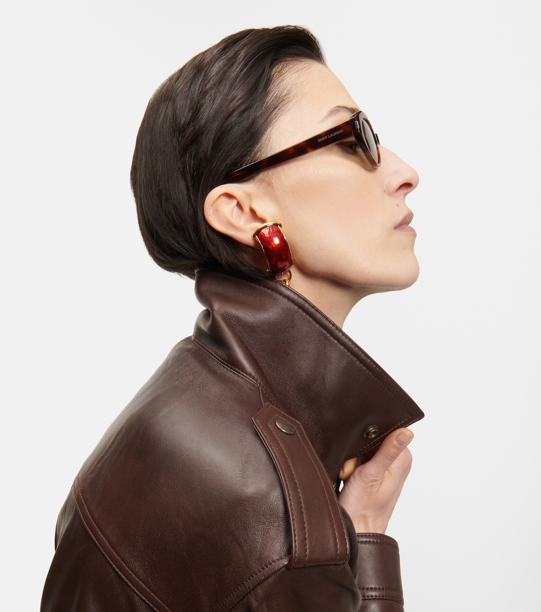 SL 567 oval sunglasses | Saint Laurent