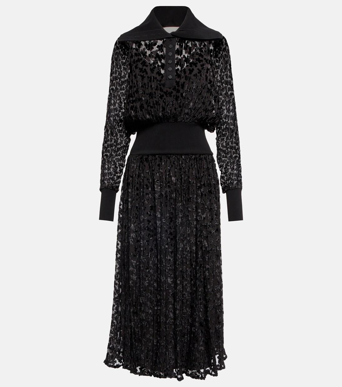 Midikleid aus Devoré | Tory Burch