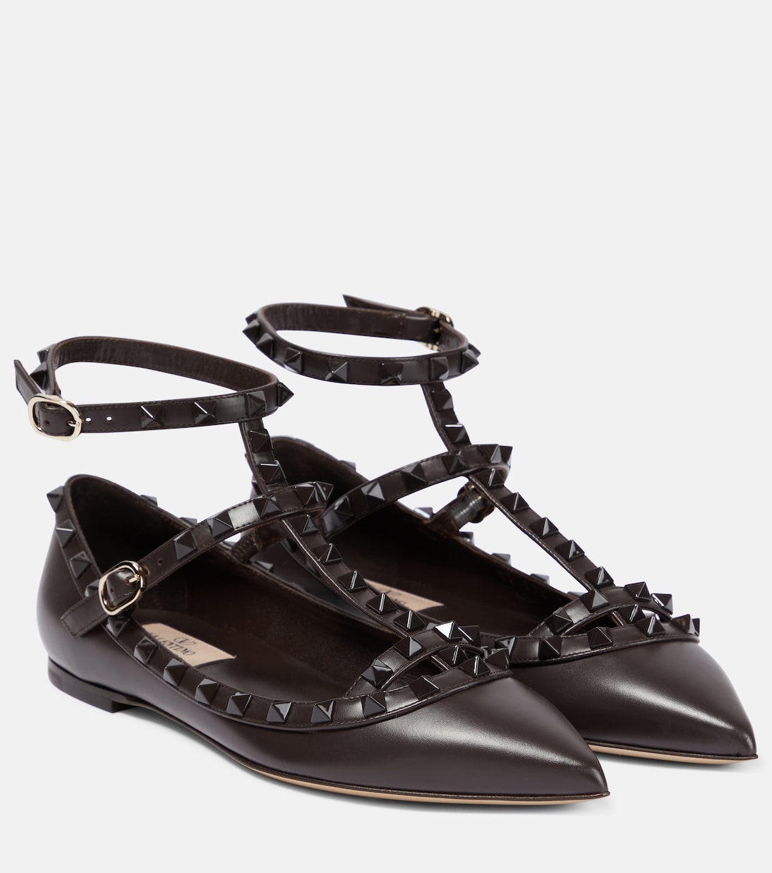 Rockstud leather ballet flats | Valentino Garavani