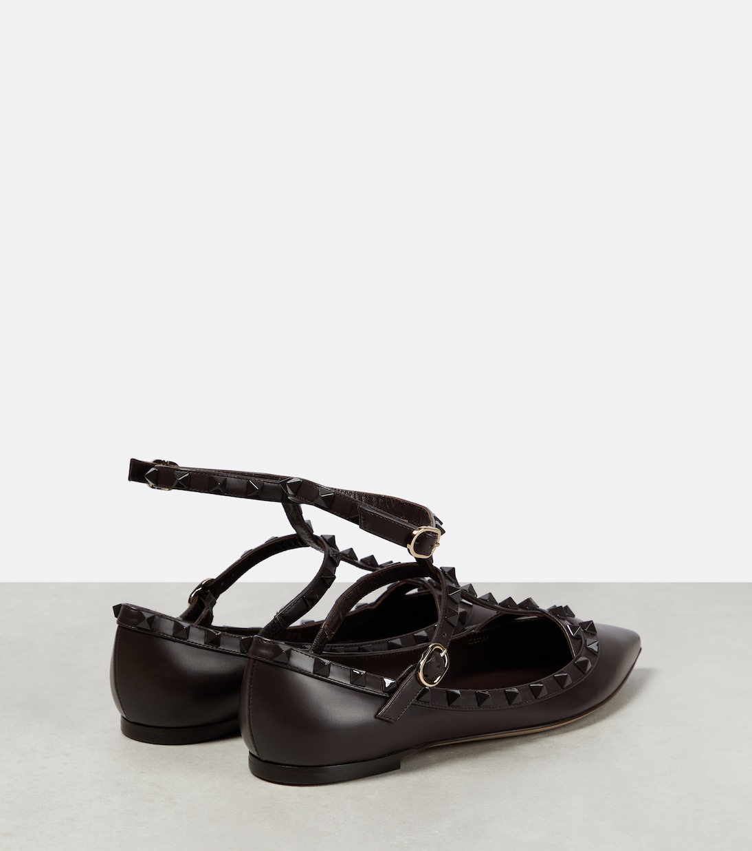 Rockstud leather ballet flats | Valentino Garavani