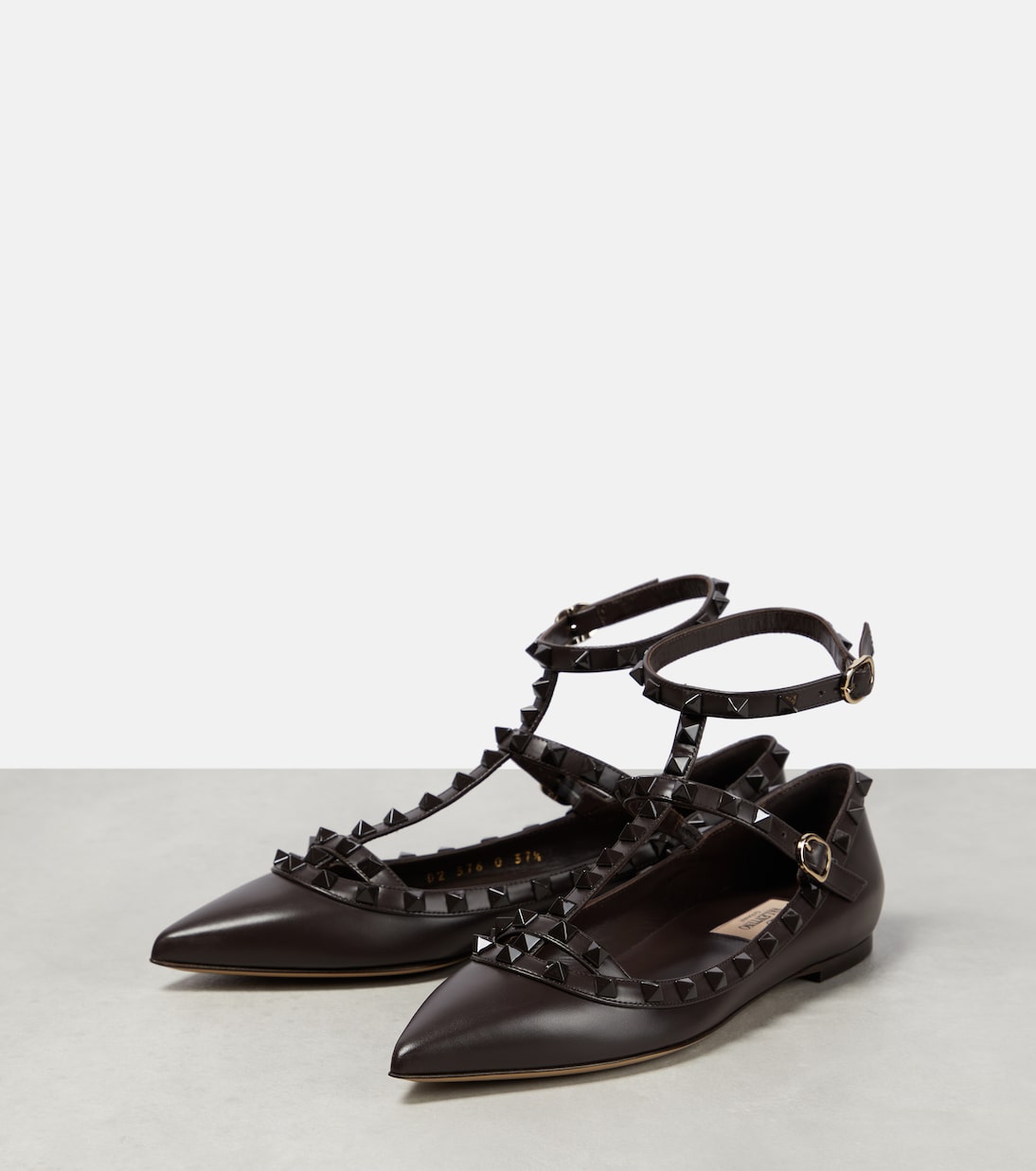 Rockstud leather ballet flats | Valentino Garavani