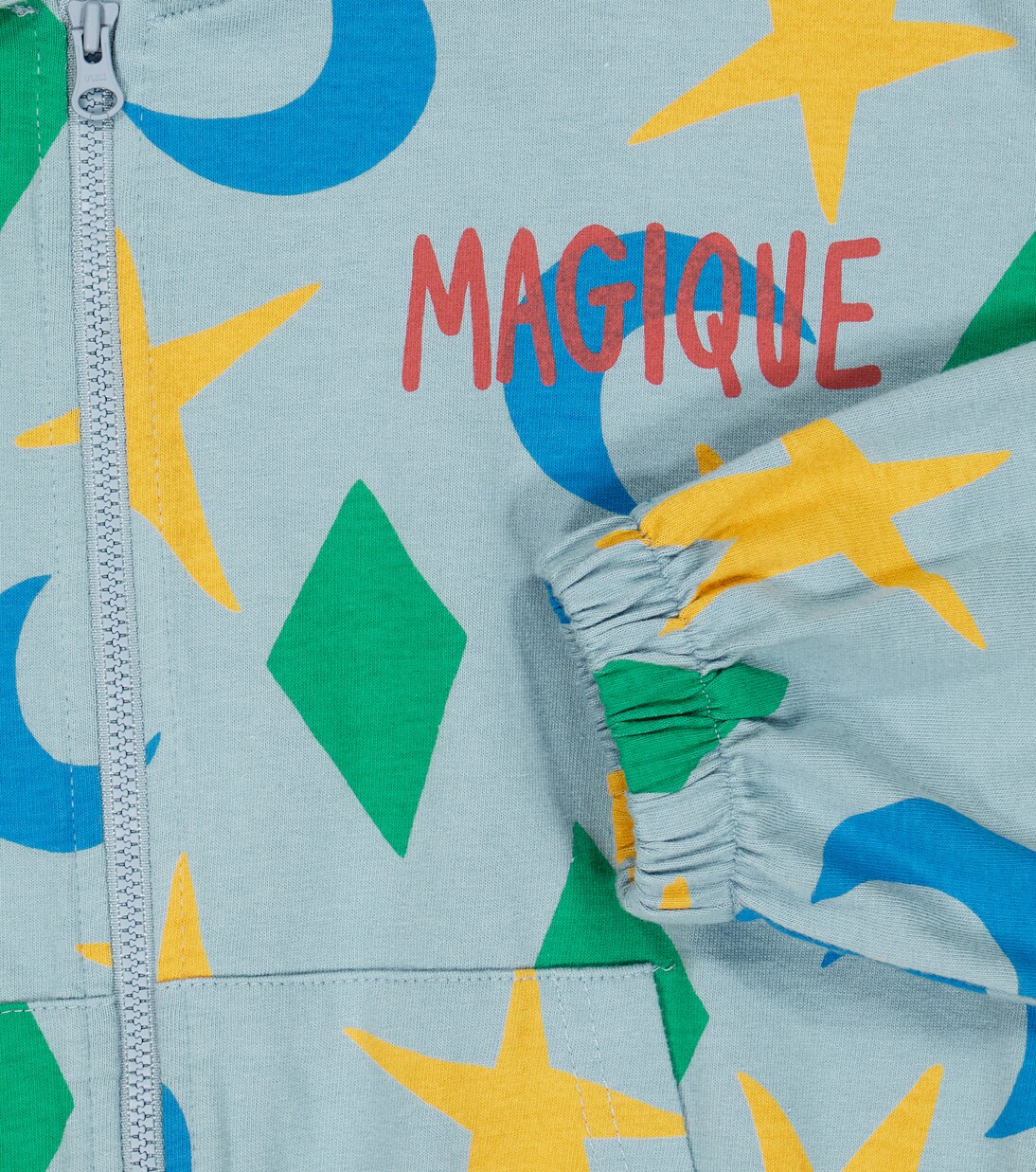Printed cotton hoodie | Jellymallow