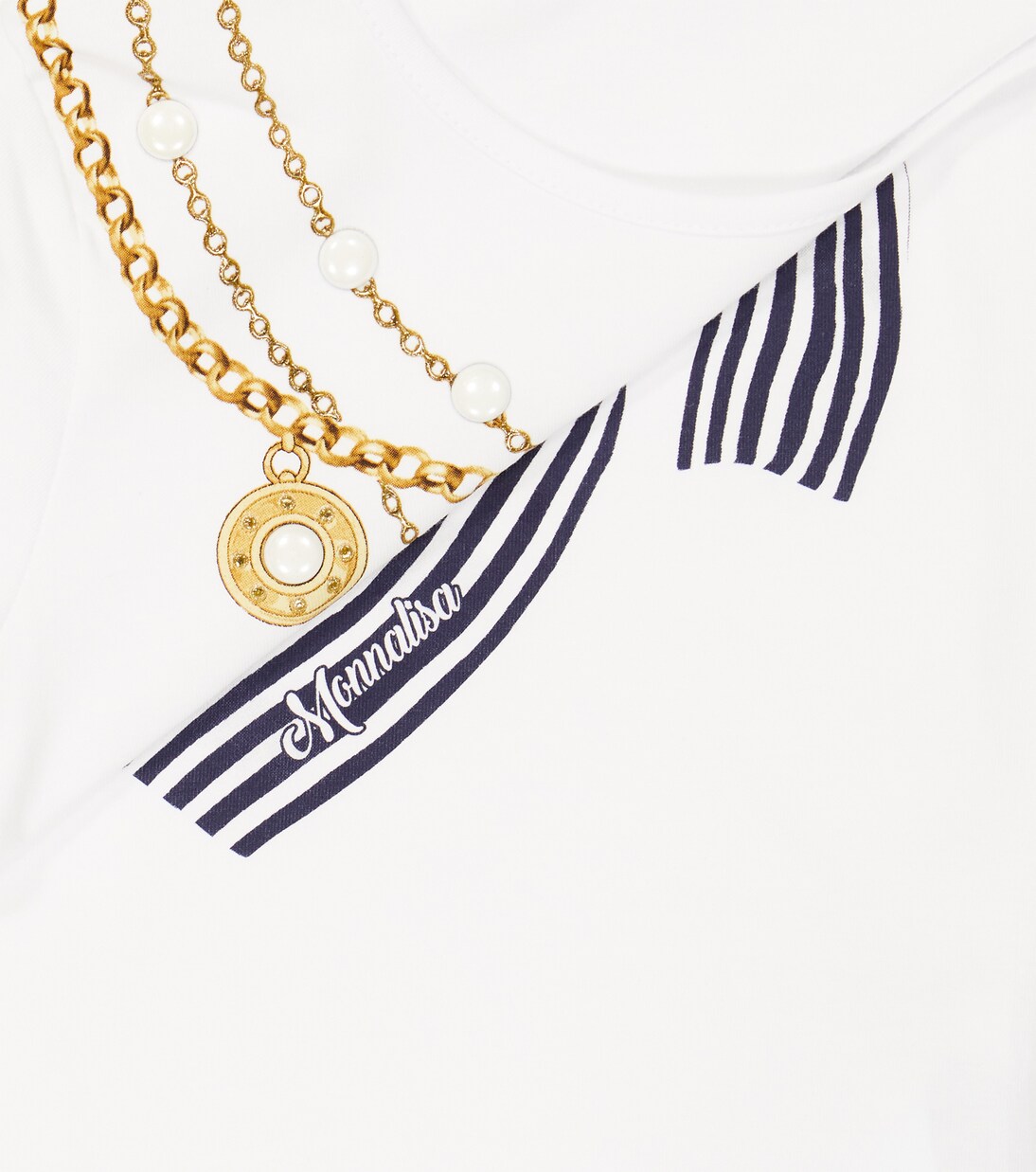 Printed cotton-blend T-shirt | Monnalisa