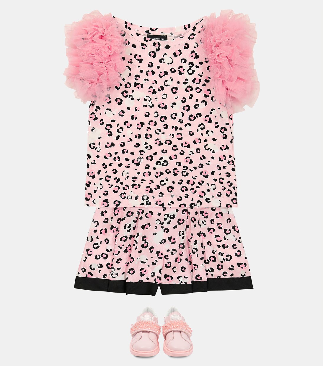 Printed crêpe shorts | Monnalisa