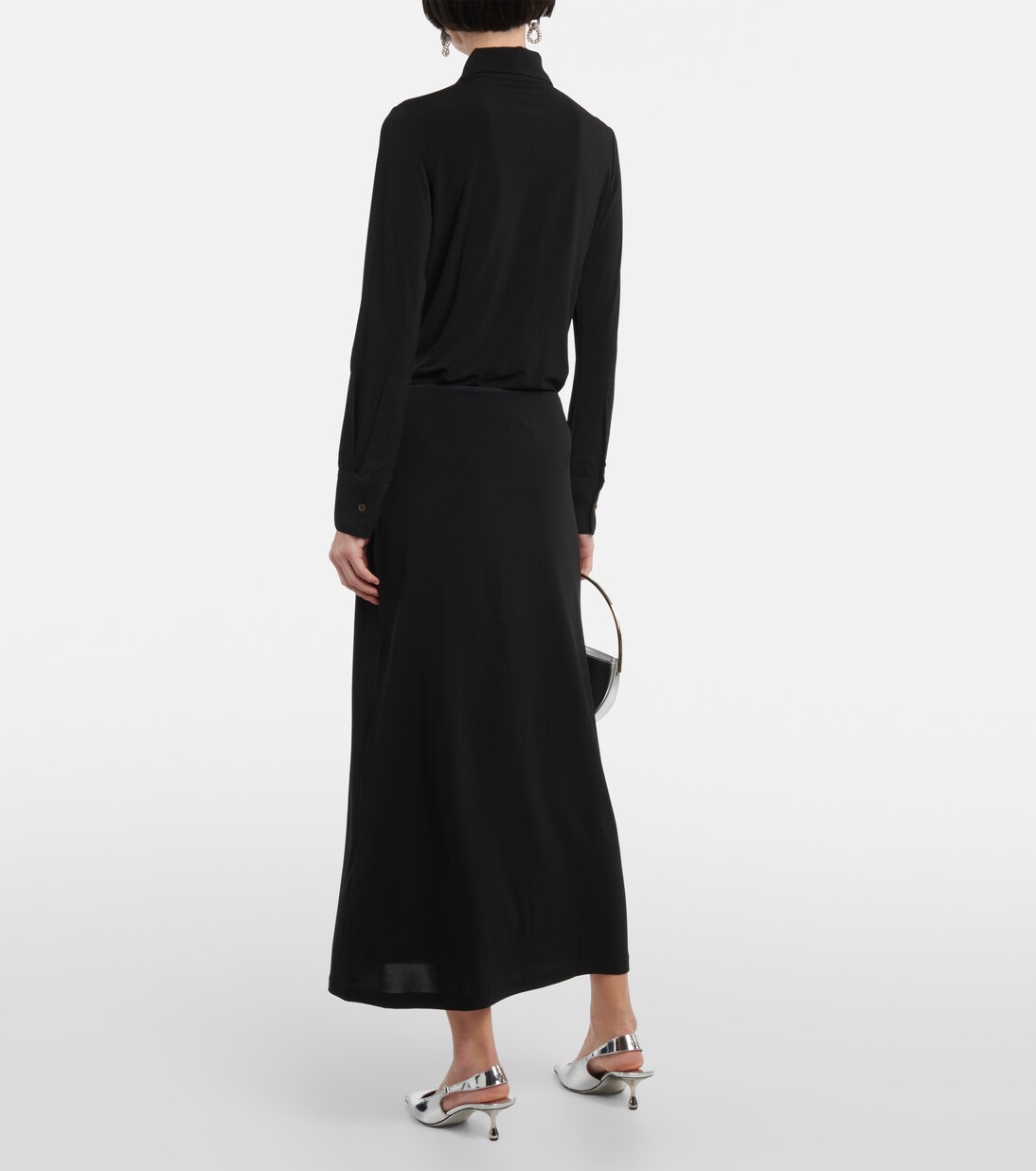 Jersey midi skirt  | Vince