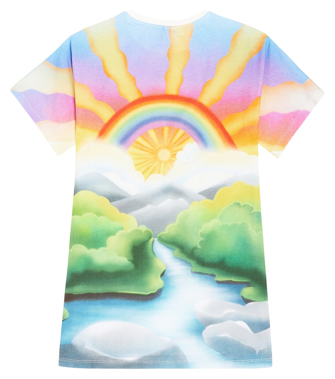 Printed cotton jersey T-shirt dress | Stella McCartney Kids