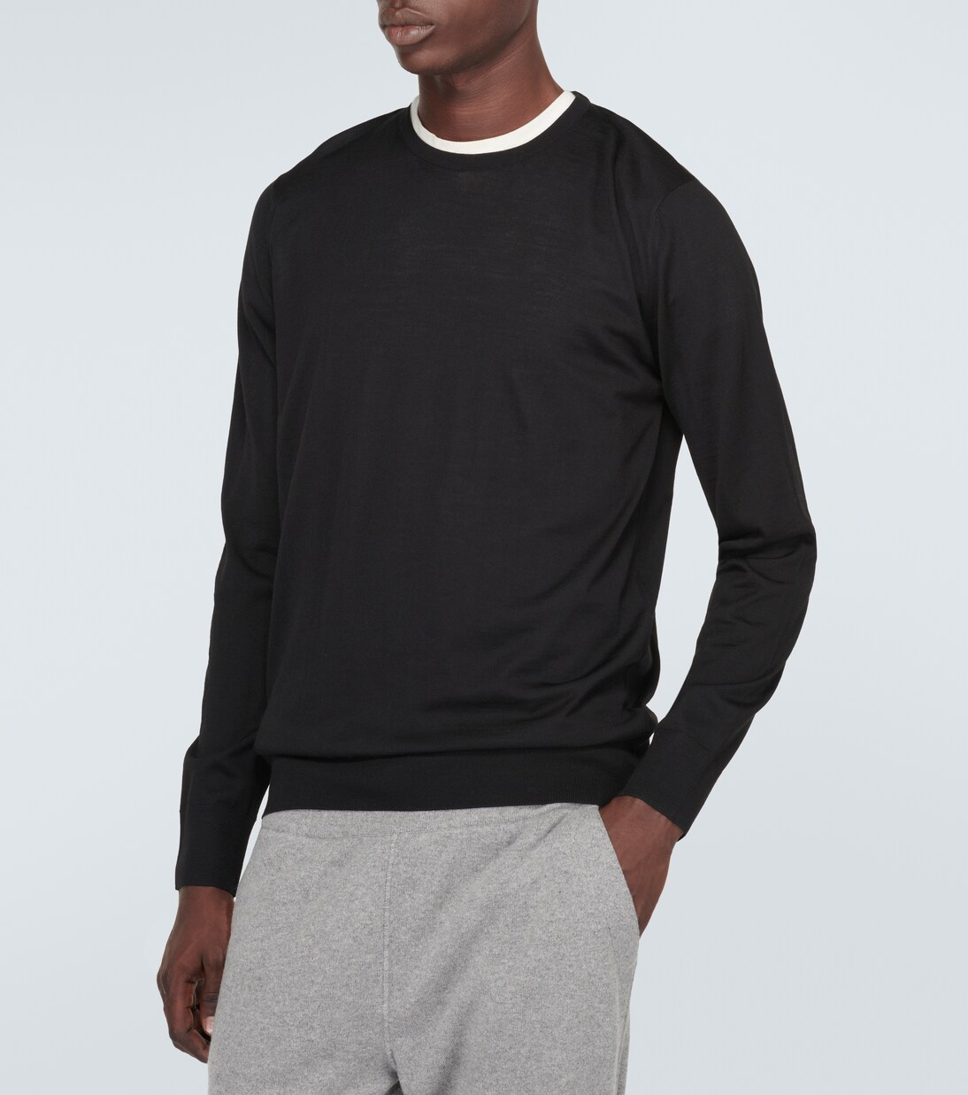 Knitted virgin wool top | Loro Piana
