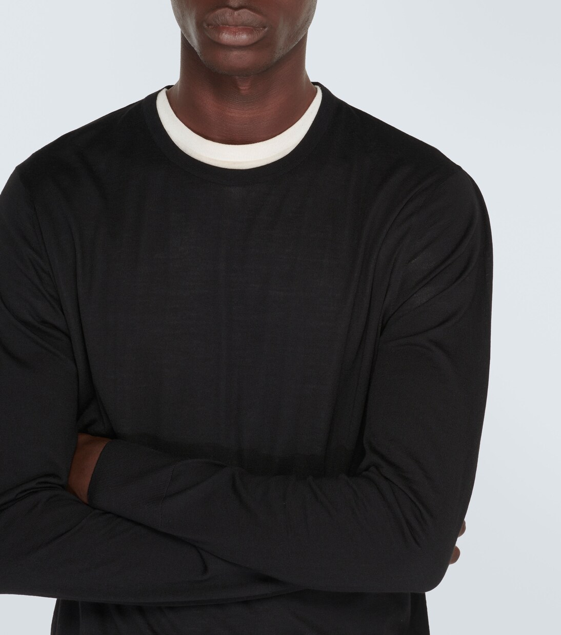 Knitted virgin wool top | Loro Piana