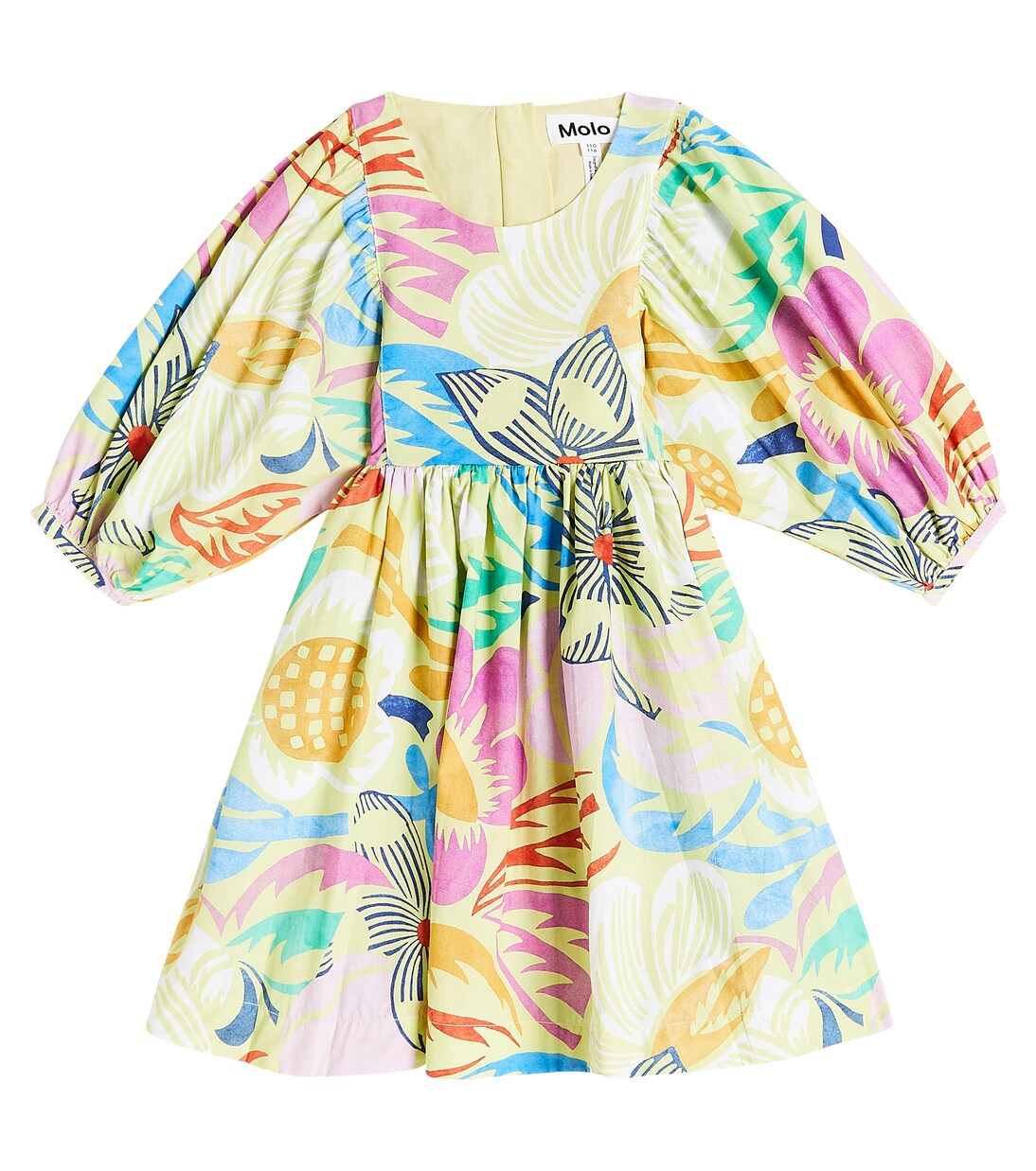 Caio floral ruffled cotton dress | Molo