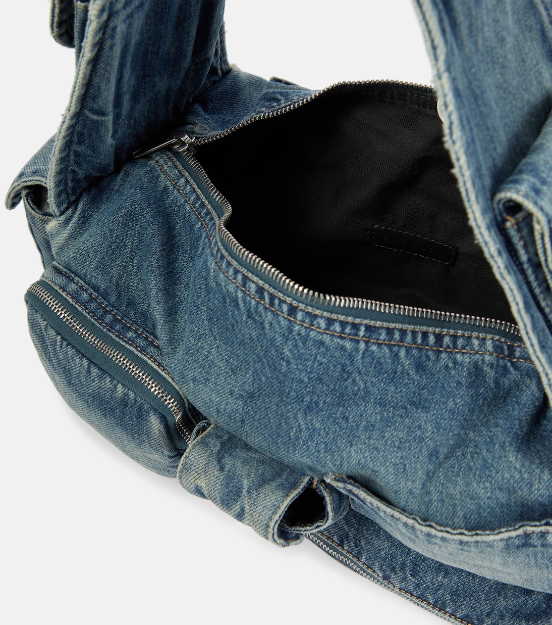 Superbusy Small denim crossbody bag | Balenciaga