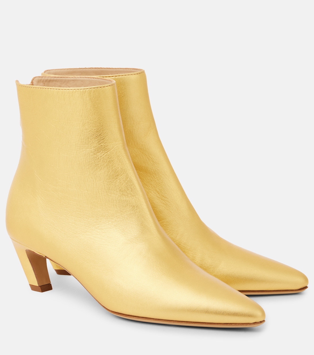 Clayton metallic leather ankle boots | Gabriela Hearst