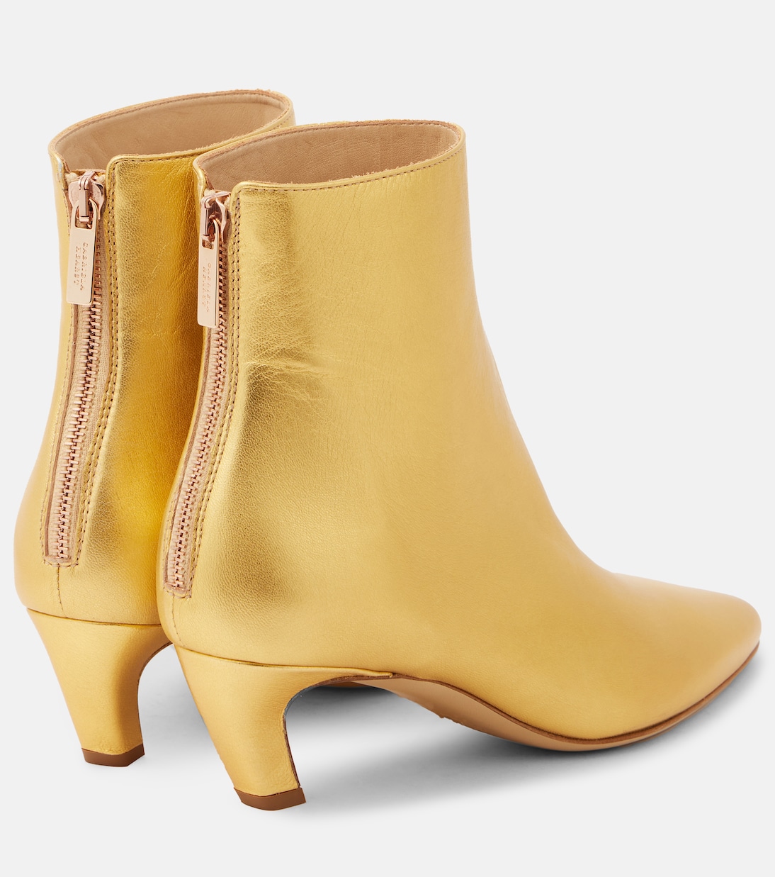 Clayton metallic leather ankle boots | Gabriela Hearst