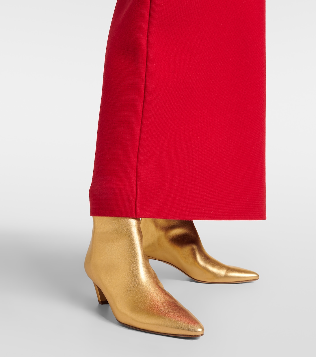Clayton metallic leather ankle boots | Gabriela Hearst