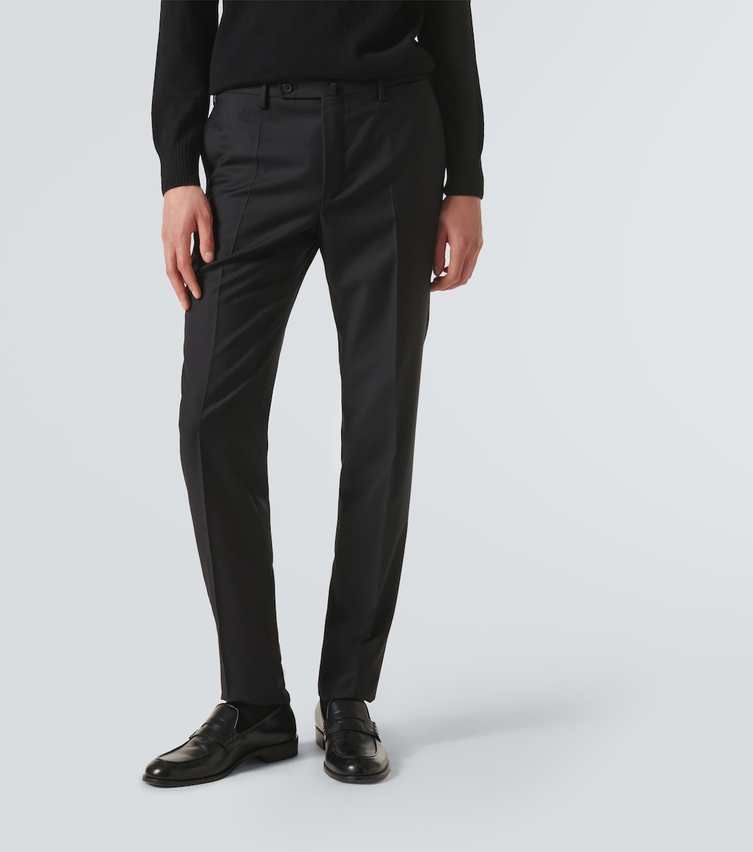 Wool straight pants | Slowear