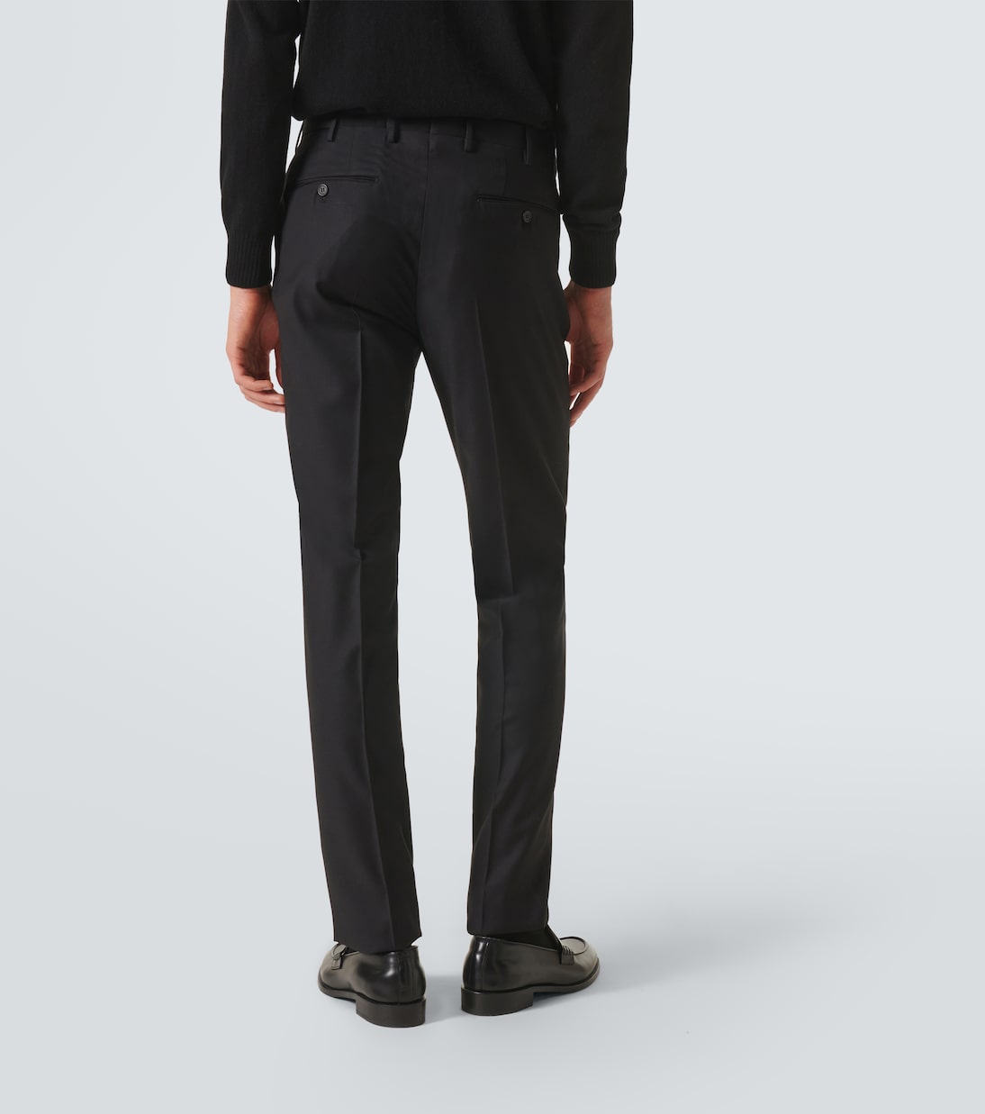 Wool straight pants | Slowear