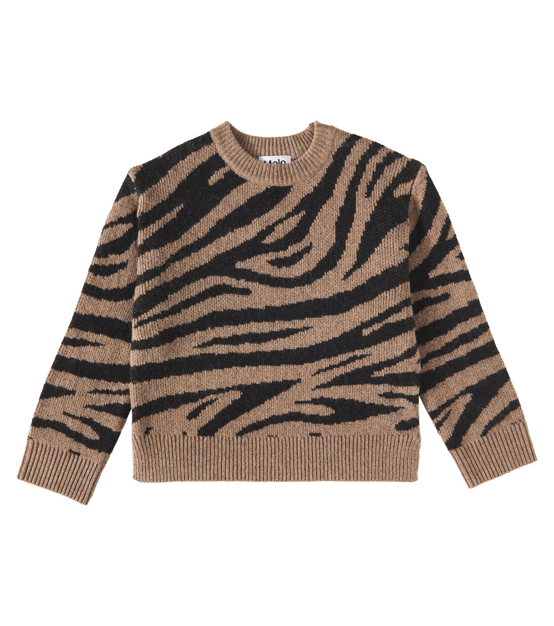 Gerda zebra-print wool-blend sweater | Molo