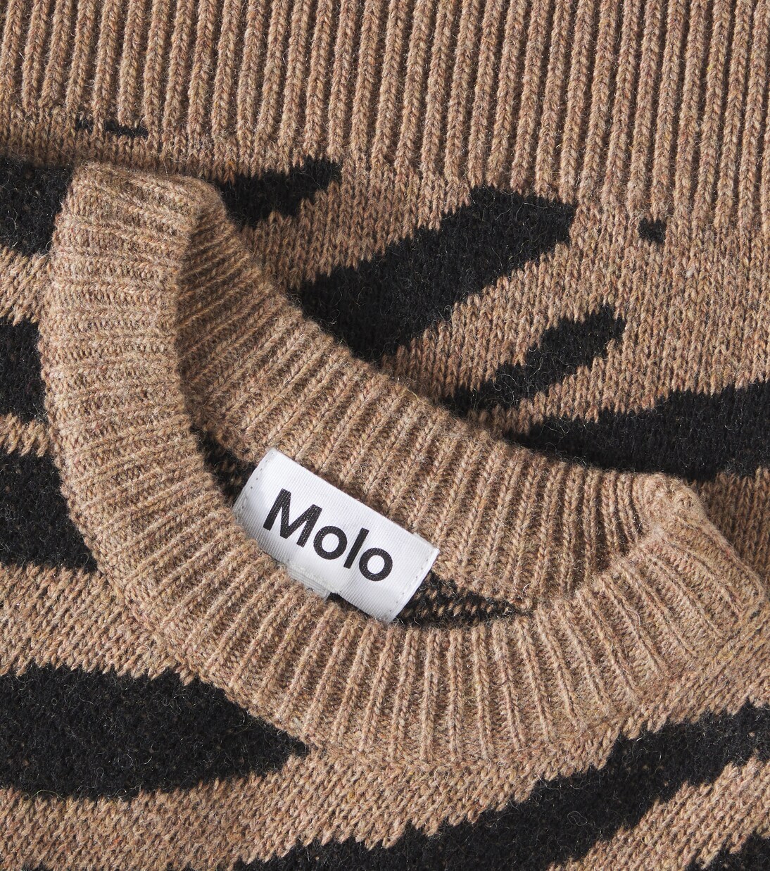 Gerda zebra-print wool-blend sweater | Molo
