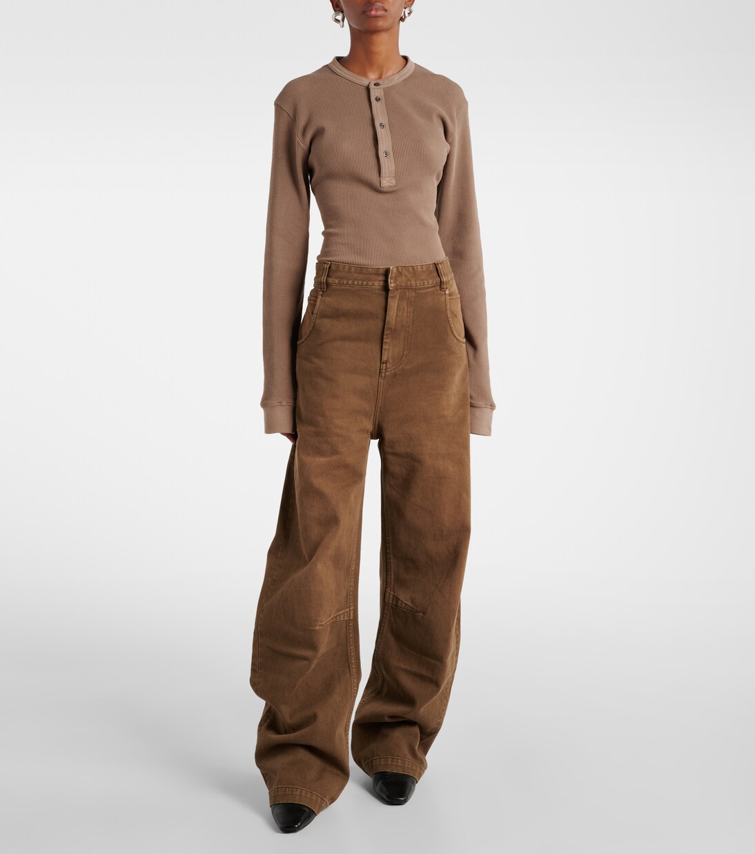 Gem mid-rise wide-leg jeans | Entire Studios