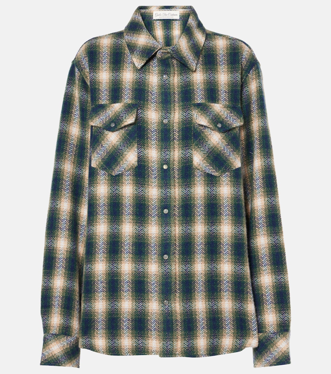 Tartan cashmere shirt | God's True Cashmere