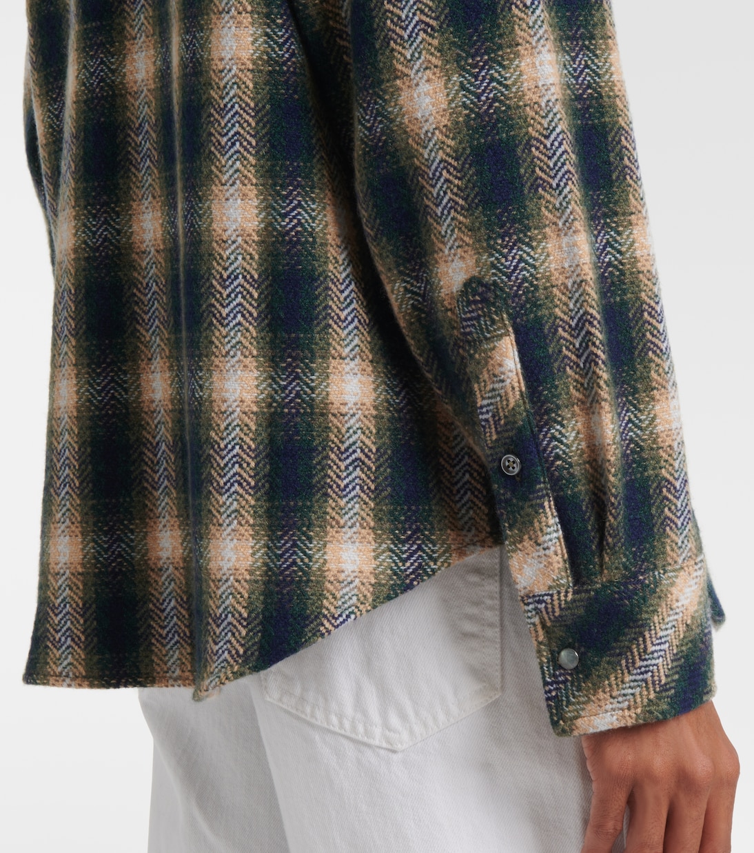 Tartan cashmere shirt | God's True Cashmere