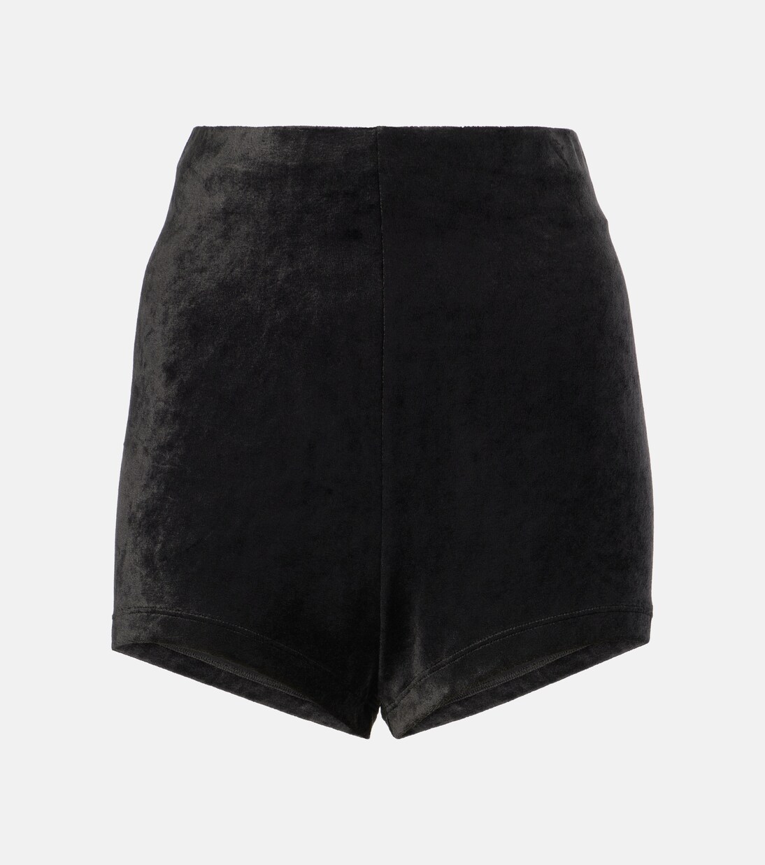 Lilies Dirt velvet jersey shorts | Rick Owens