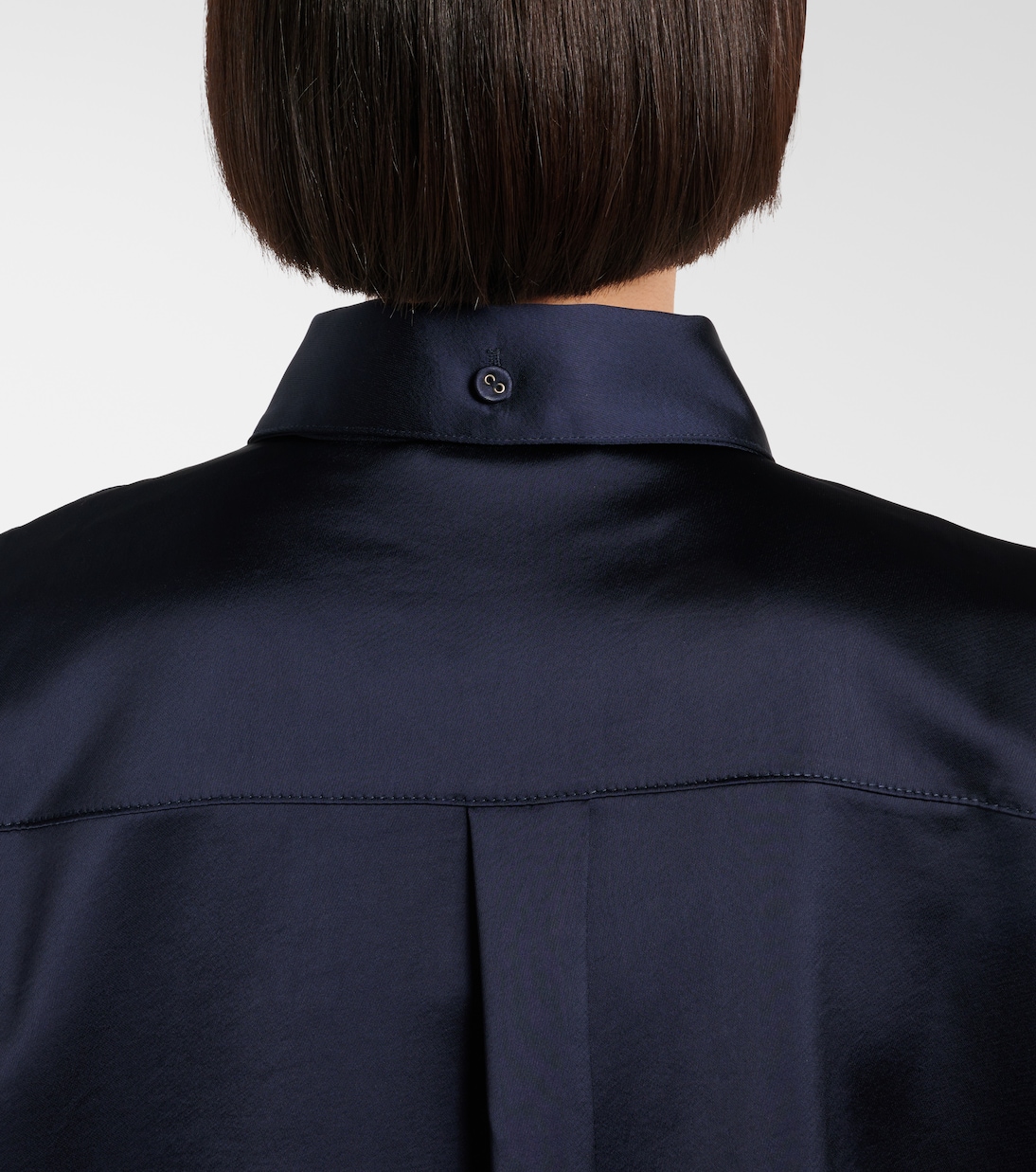 White Label Hemd Raven aus Satin | Proenza Schouler