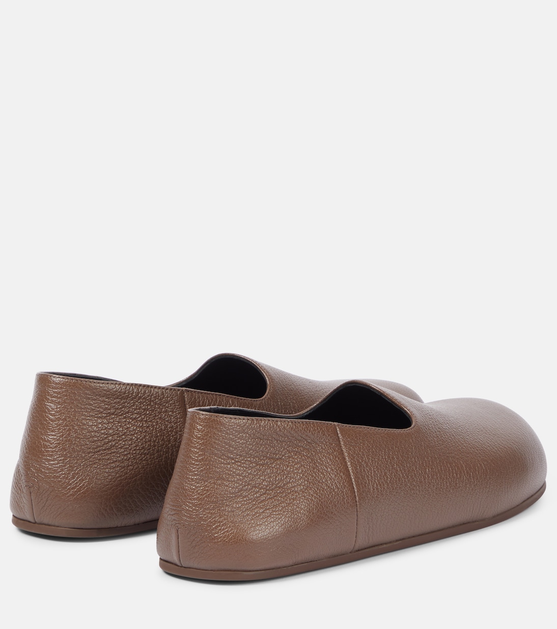 Hugh leather slip-on shoes | The Row
