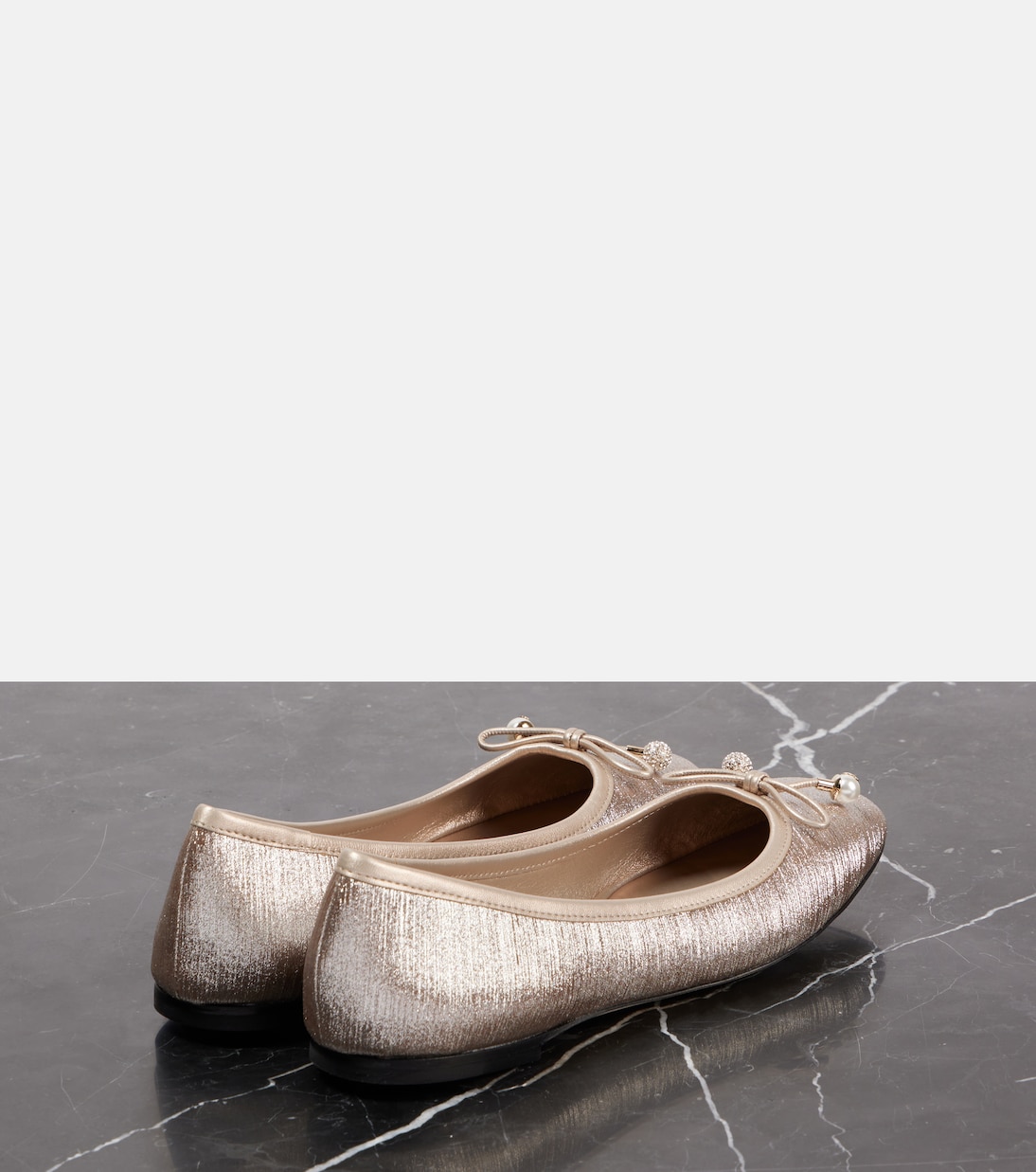 Elme glitter ballet flats | Jimmy Choo