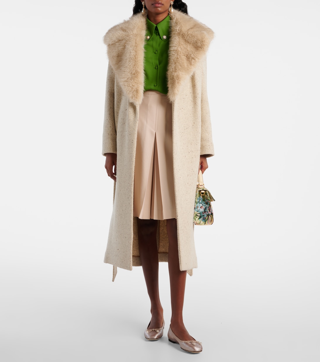 Elme glitter ballet flats | Jimmy Choo