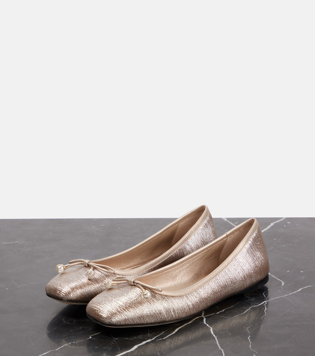 Elme glitter ballet flats | Jimmy Choo