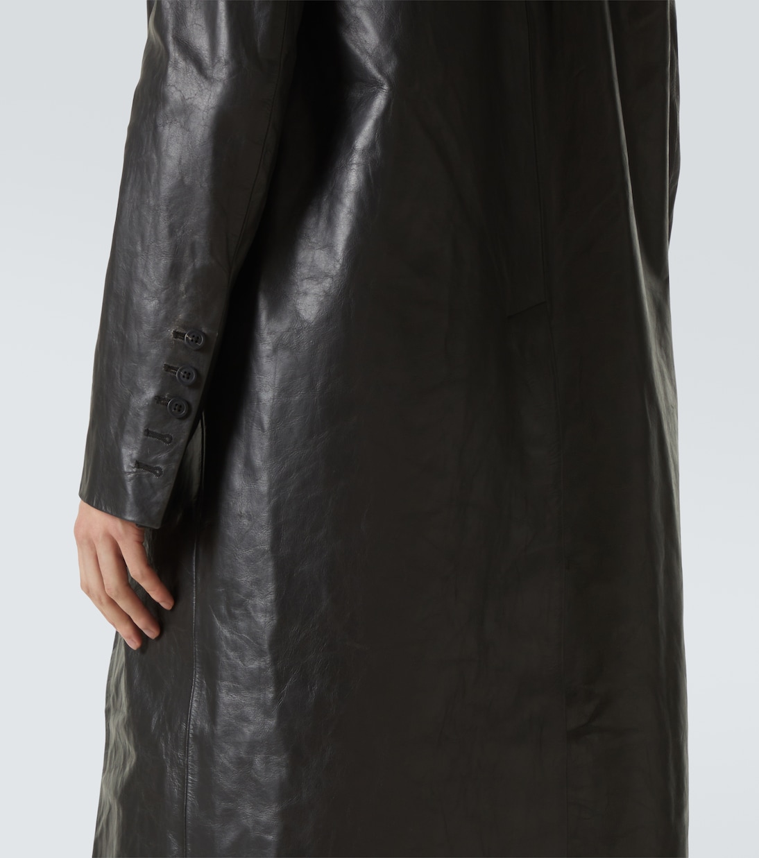 Leather coat | Rick Owens