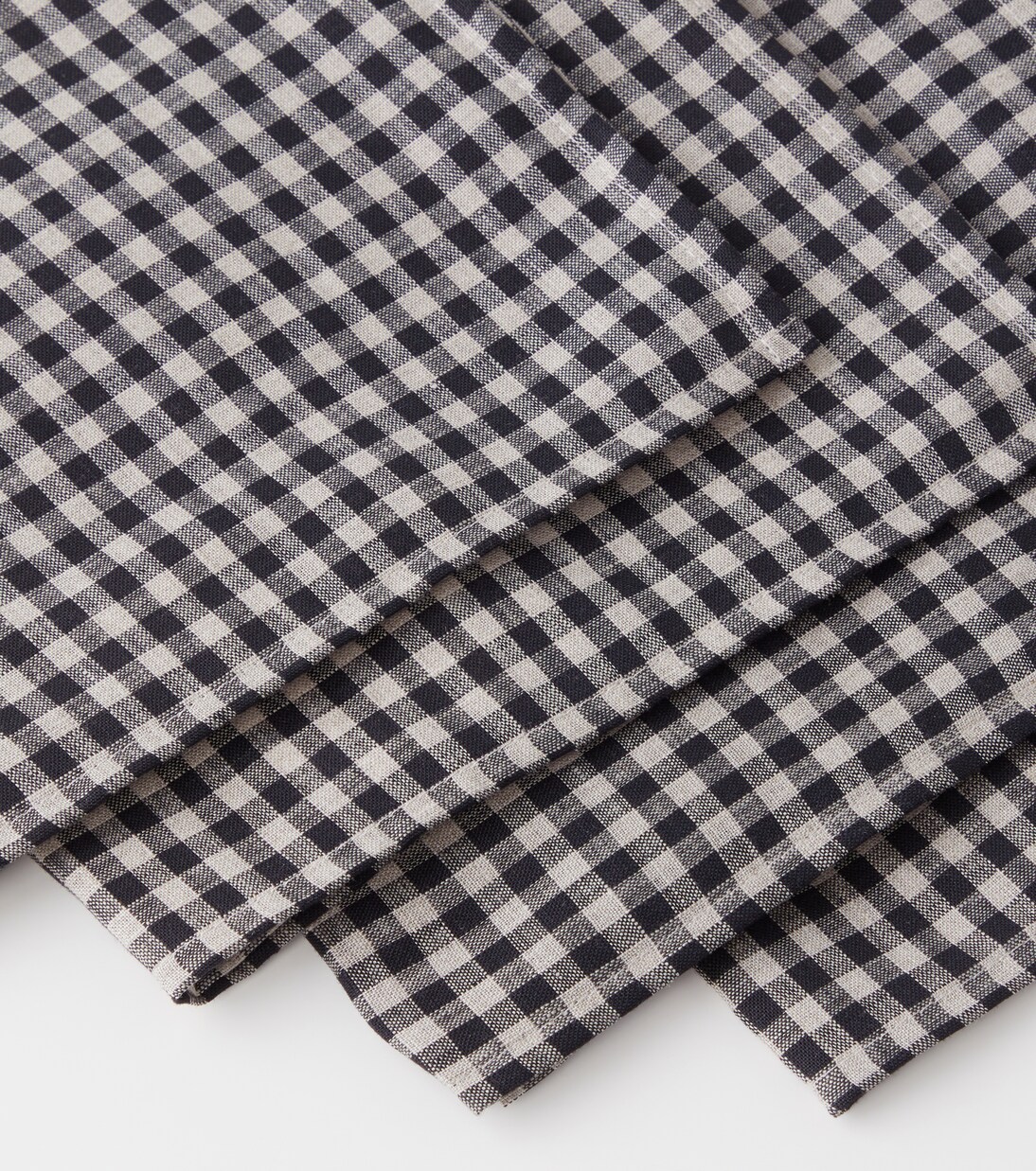 Set of 4 gingham linen napkins | Once Milano