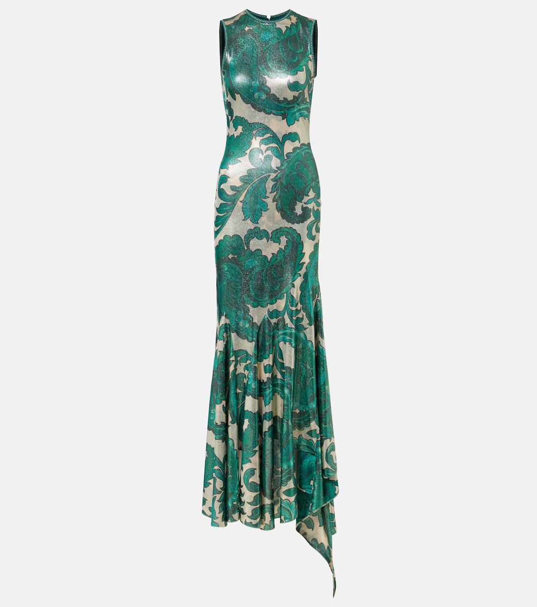 Paisley open-back lamé maxi dress | Etro