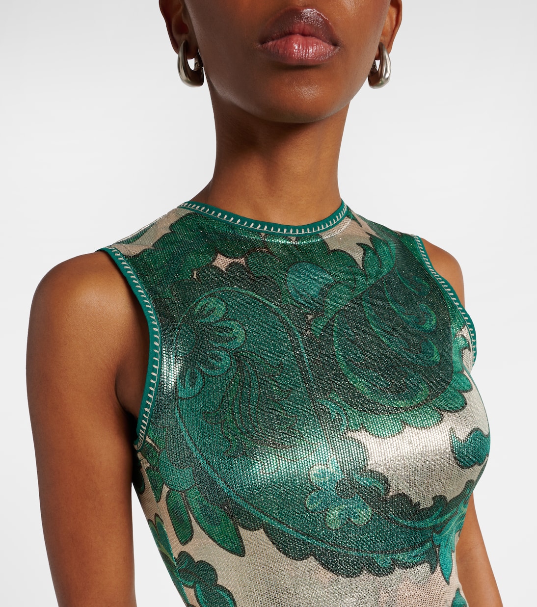 Paisley open-back lamé maxi dress | Etro