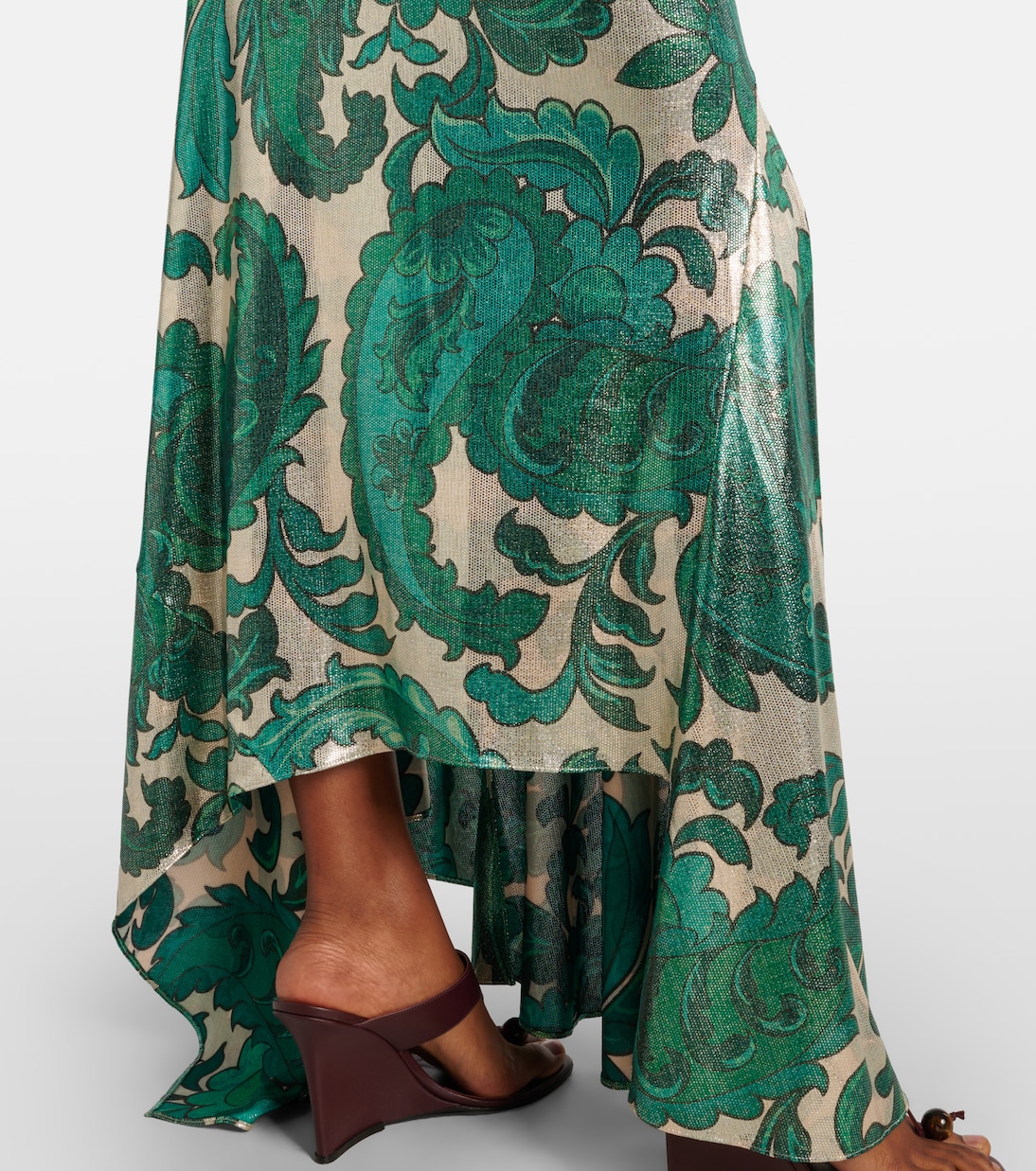 Paisley open-back lamé maxi dress | Etro