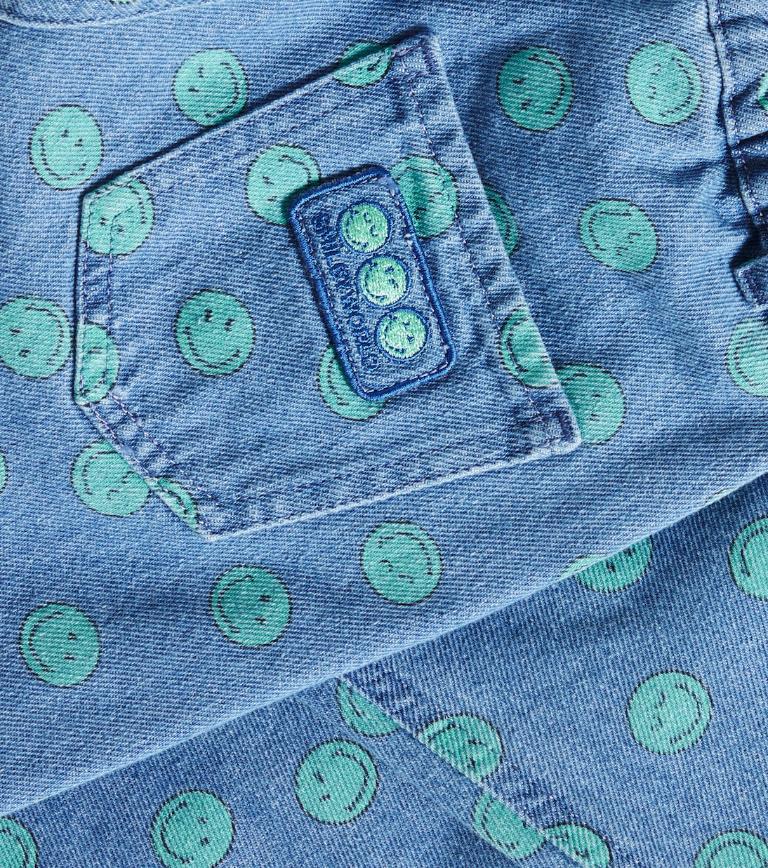 Smiley printed jeans | The New Society
