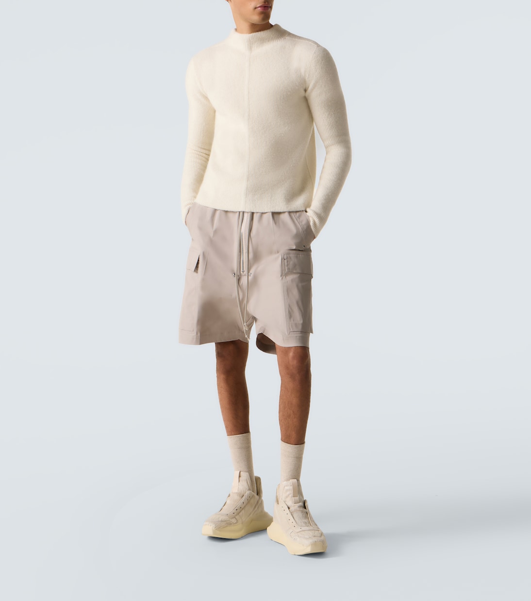 Shorts cargo Cargobela en mezcla de algodón | Rick Owens