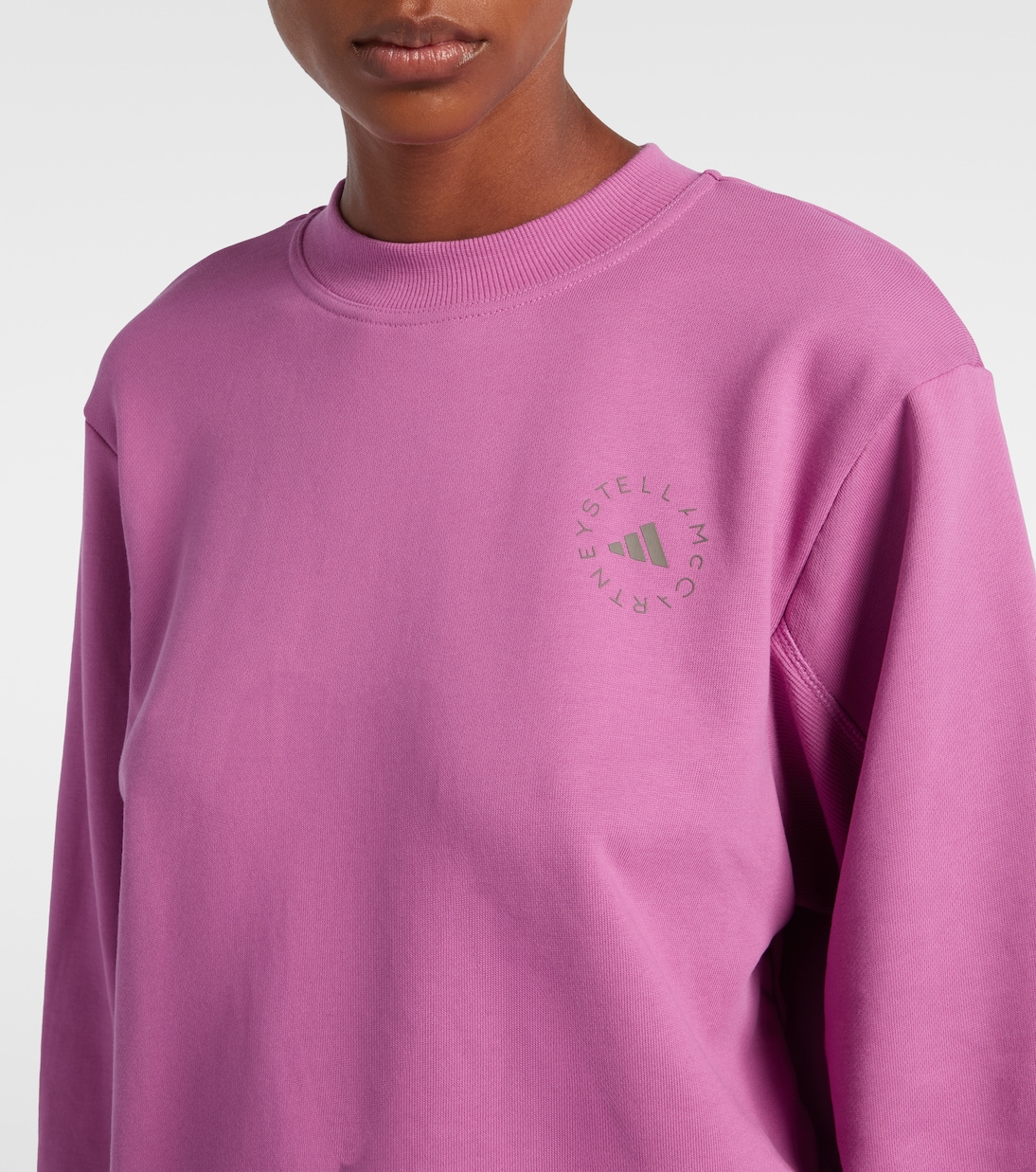 Logo Cotton Sweatshirt | Adidas by Stella McCartney
