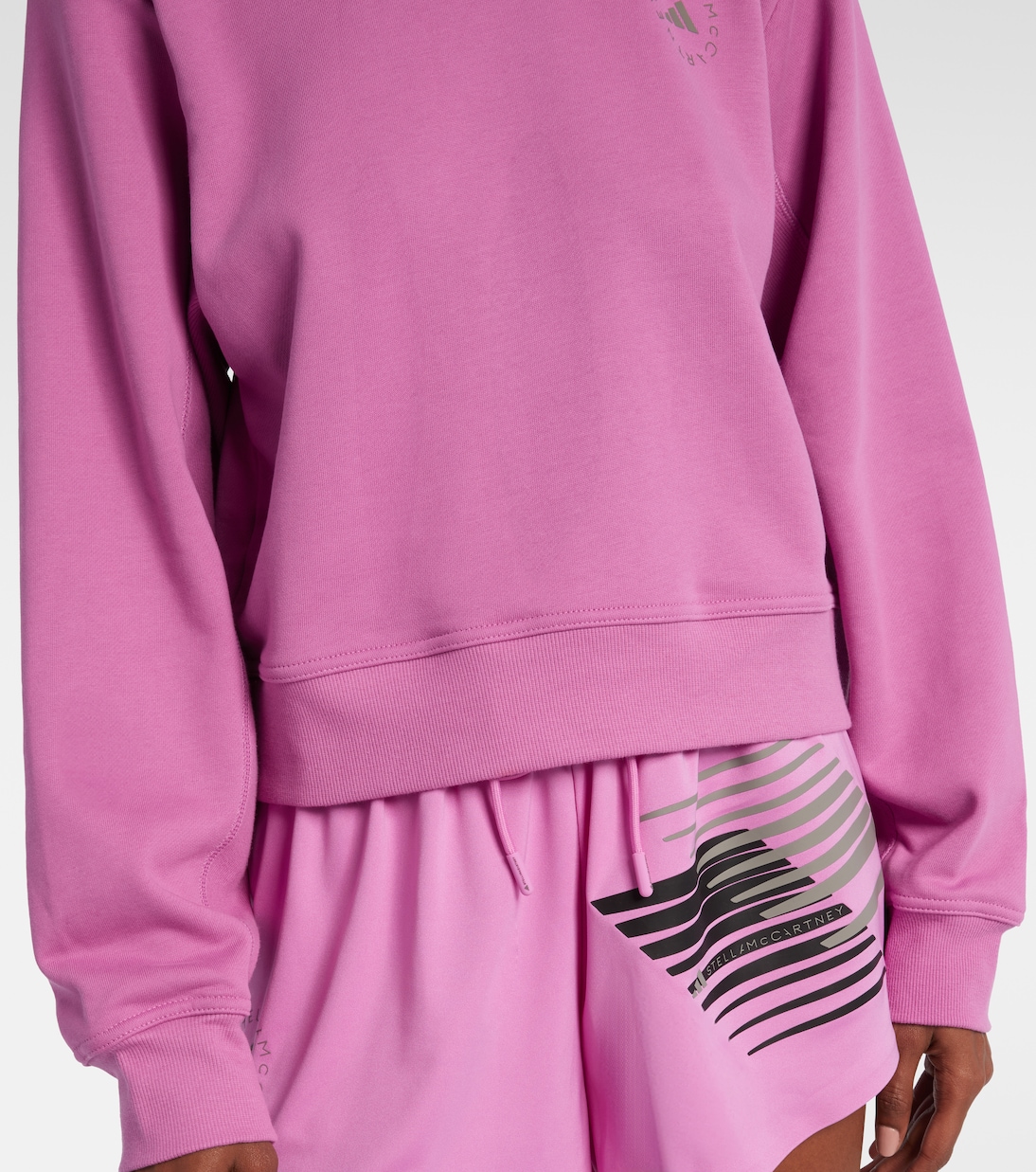 Logo Cotton Sweatshirt | Adidas by Stella McCartney