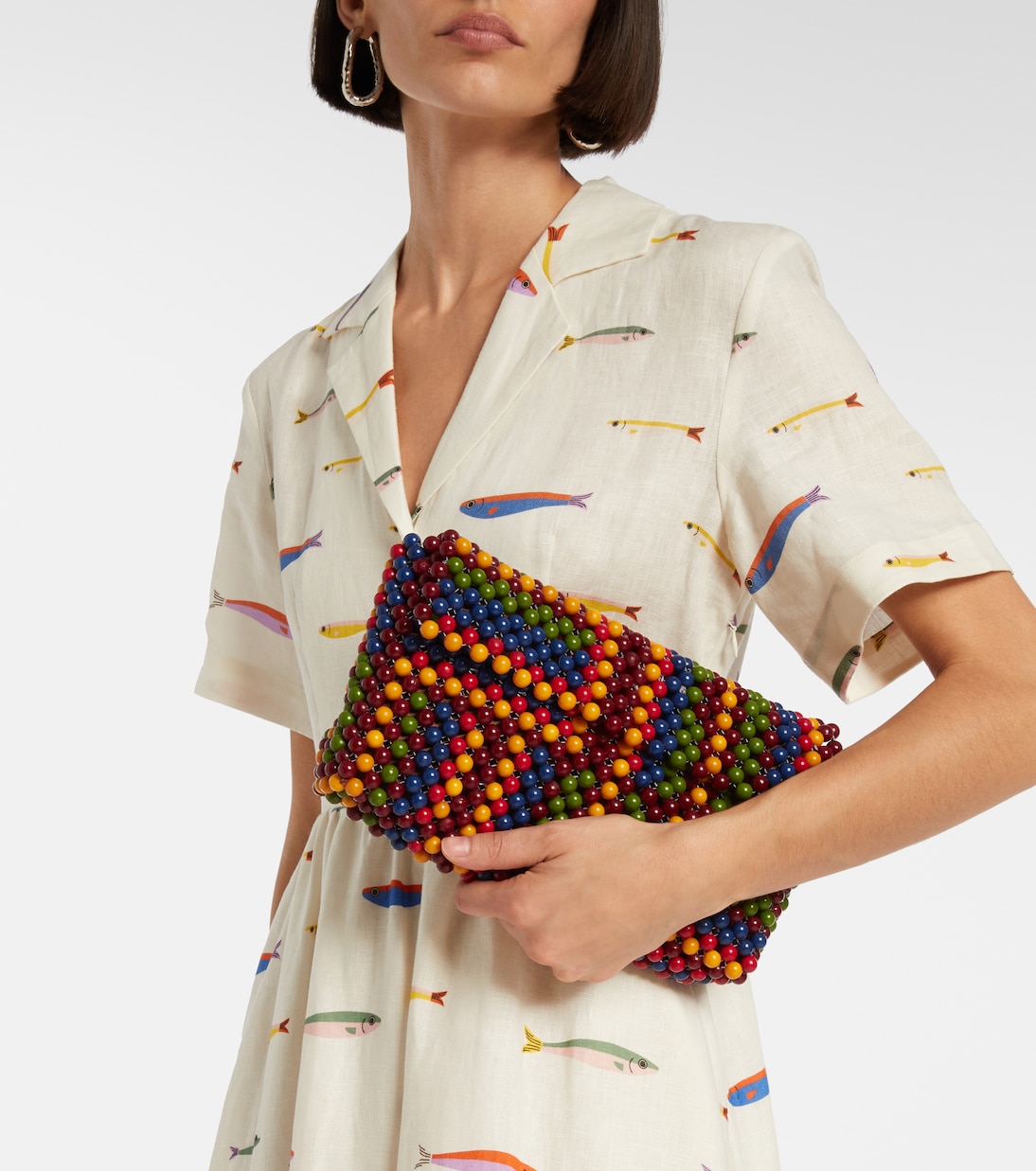 Sac Timmy Small en cuir à ornements | Staud