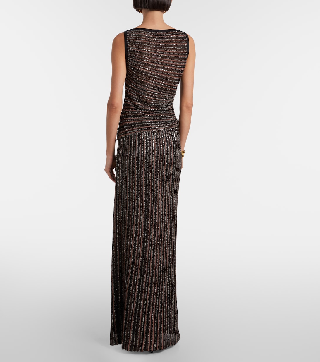 Jupe longue Zig Zag à sequins | Missoni