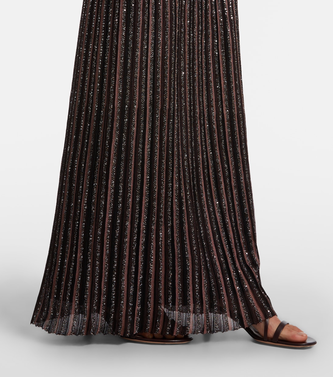 Jupe longue Zig Zag à sequins | Missoni