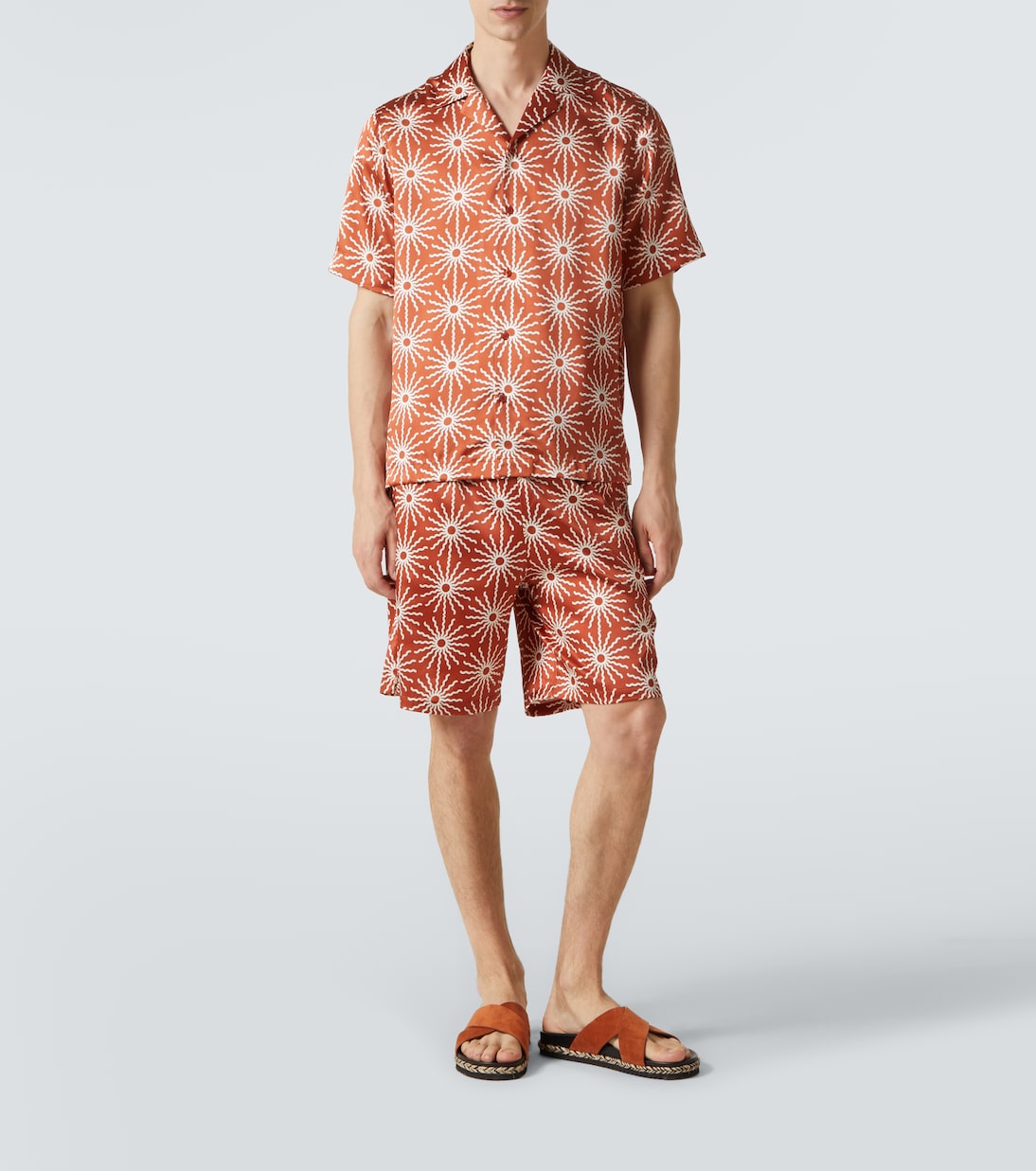 Camisa bowling Roberto de seda estampada | Frescobol Carioca