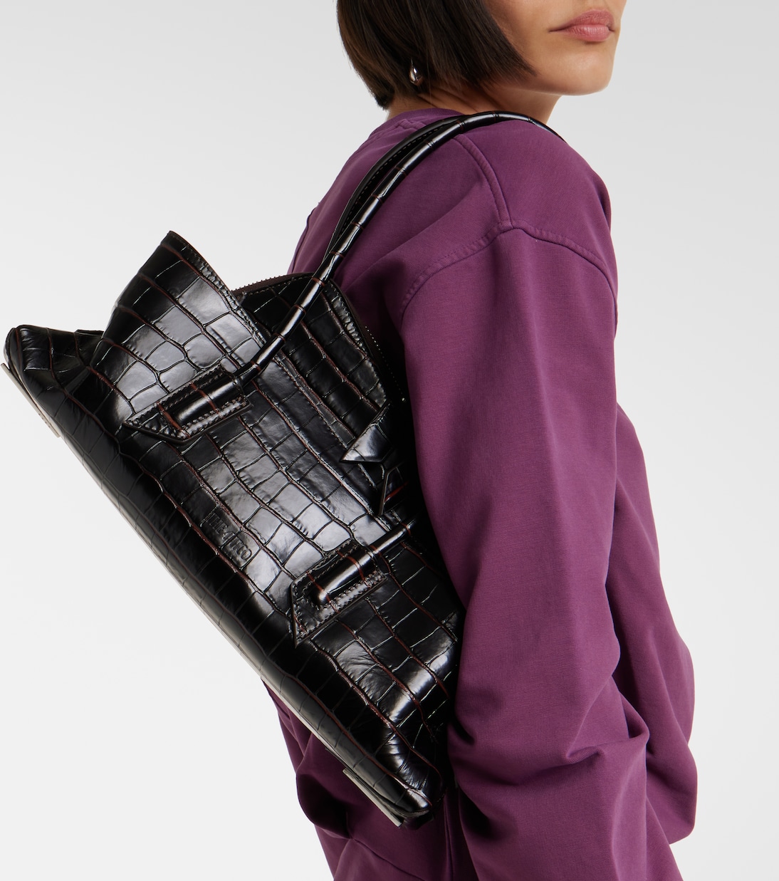 La Passeggiata Small leather tote bag | The Attico